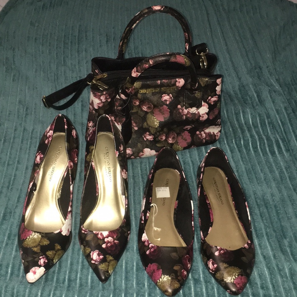 Purse, Flats & Heels matching set